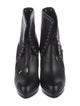 Alexander McQueen Leather Lace-Up Boots