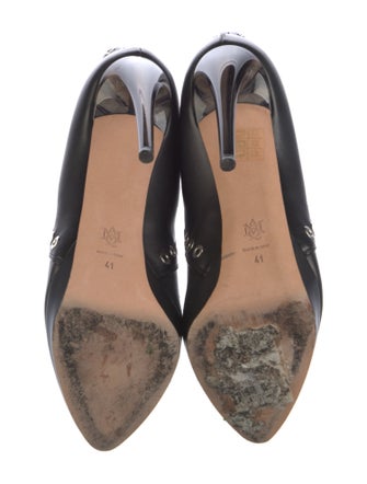 Alexander McQueen Leather Lace-Up Boots