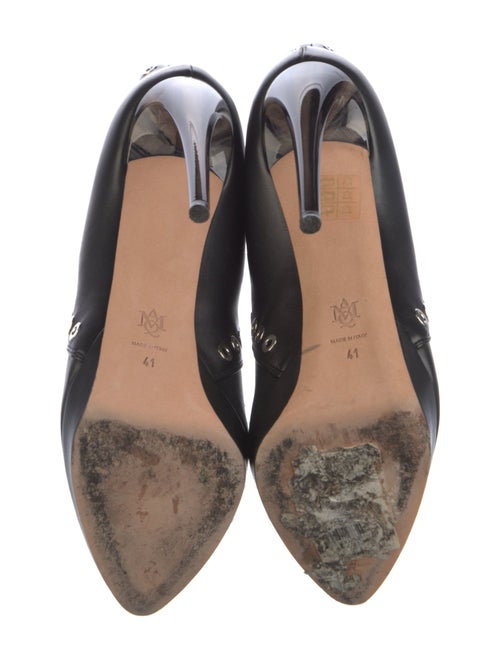 Alexander McQueen Leather Lace-Up Boots