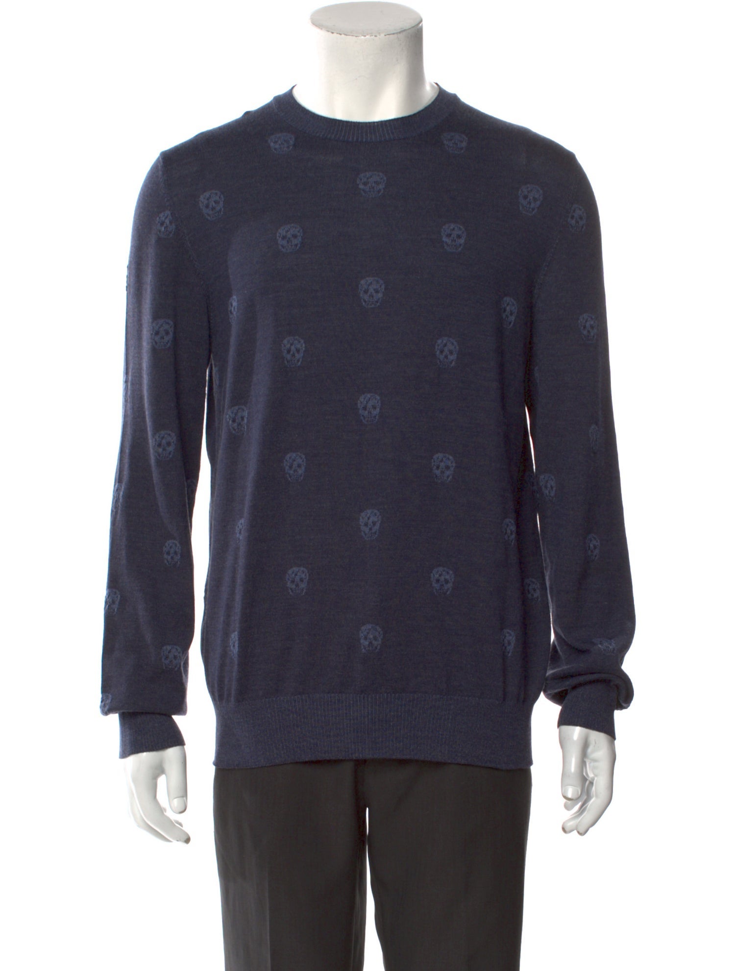 Alexander McQueen Skull Wool Pullover