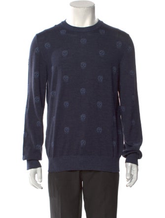 Alexander McQueen Skull Wool Pullover