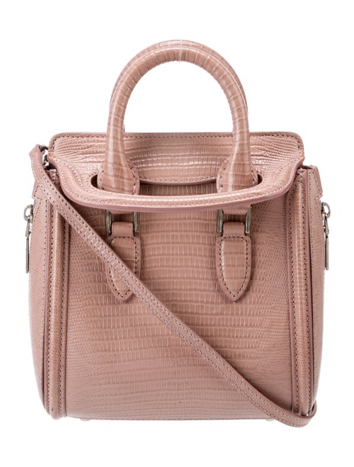 Alexander McQueen Embossed Leather Top Handle Bag