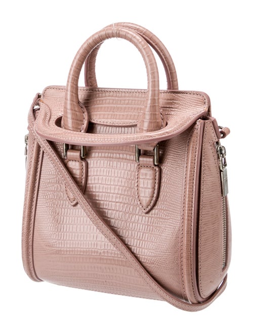 Alexander McQueen Embossed Leather Top Handle Bag
