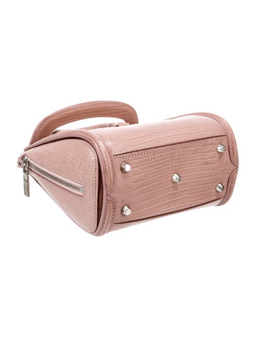 Alexander McQueen Embossed Leather Top Handle Bag