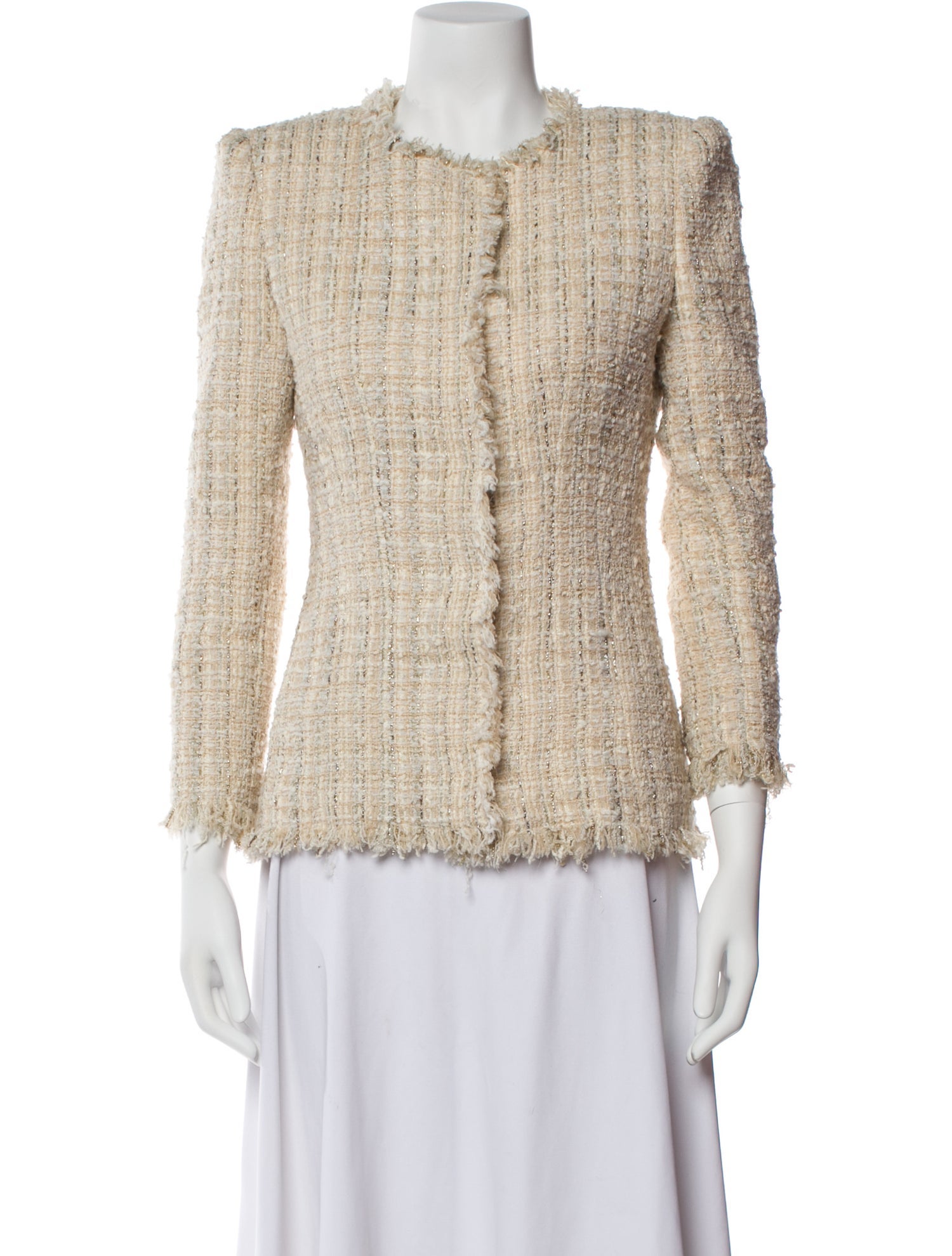 Alexander McQueen Tweed Tweed Pattern Evening Jacket