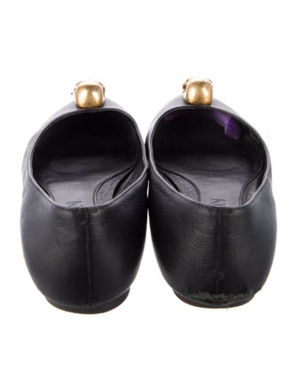 Alexander McQueen Skull Leather Ballet Flats