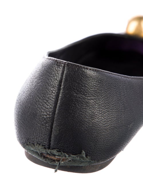 Alexander McQueen Skull Leather Ballet Flats