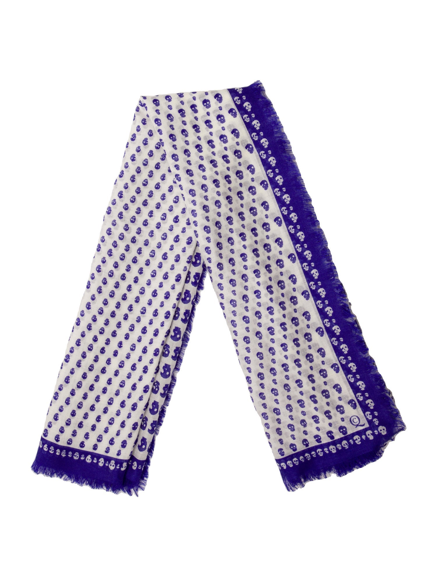 Alexander McQueen Wool Floral Print Scarf