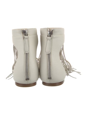 Alexander McQueen Leather Animal Print Gladiator Sandals