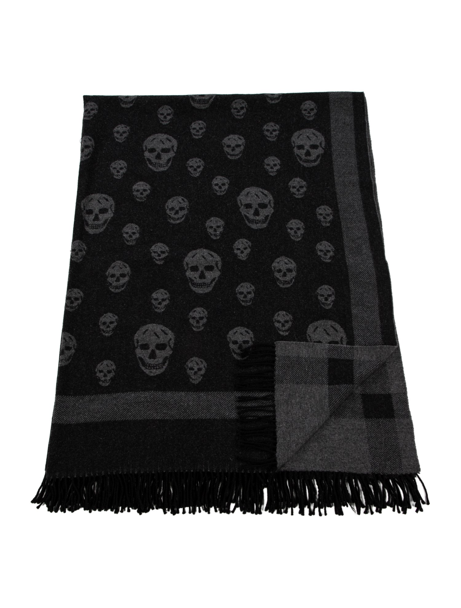 Alexander McQueen Skull Throw Blanket