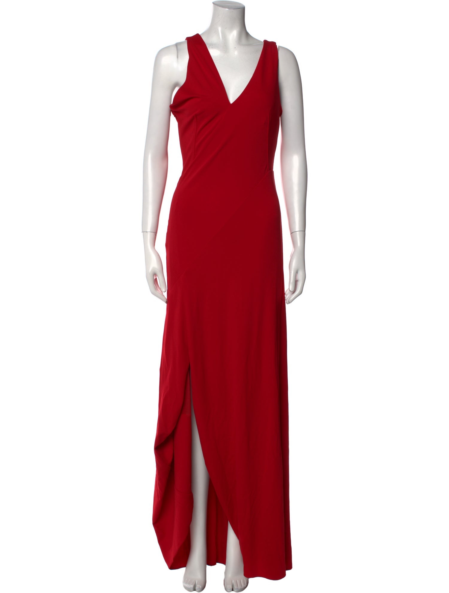 Alexander McQueen V-Neck Long Dress