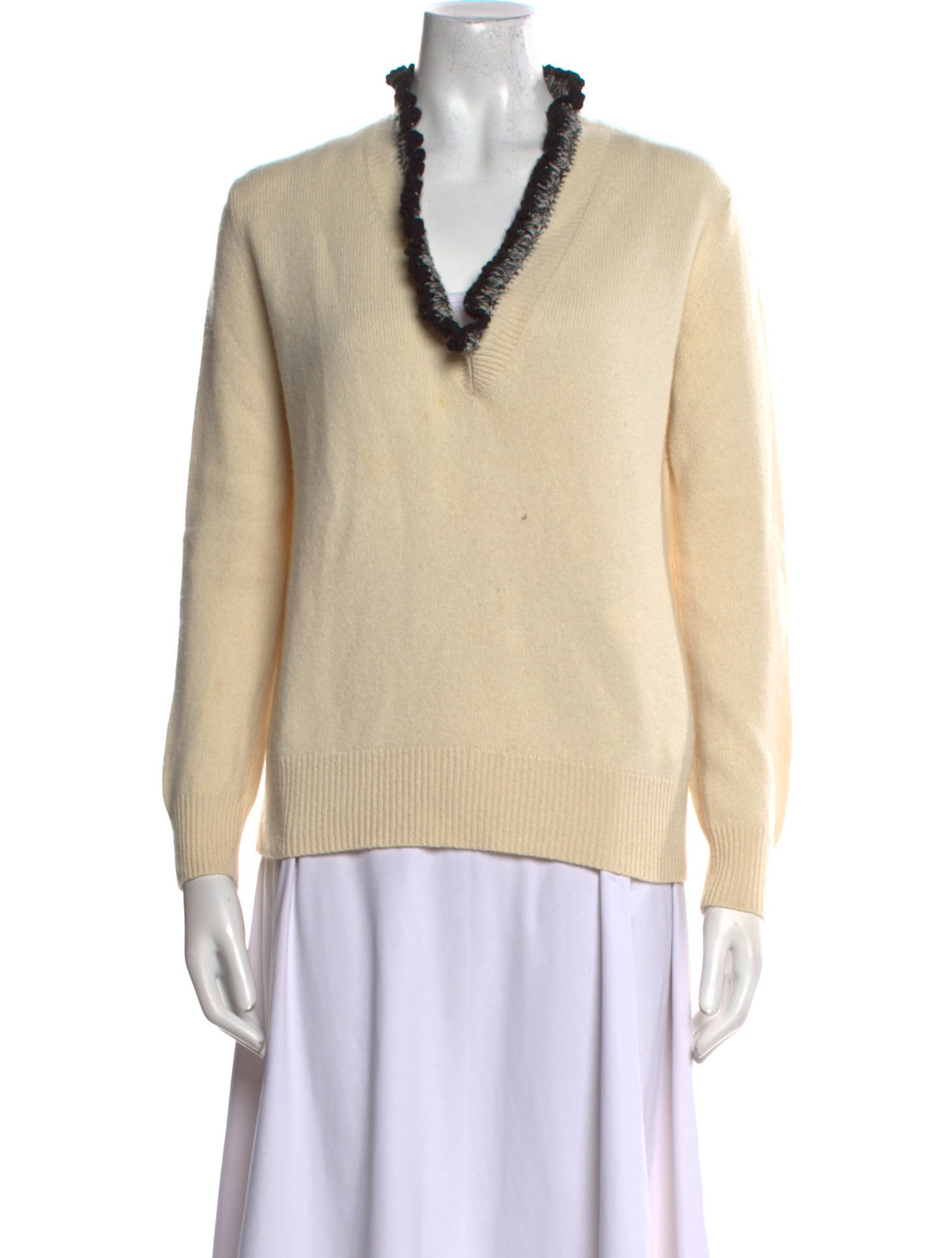 Alexander McQueen Cashmere V-Neck Sweater