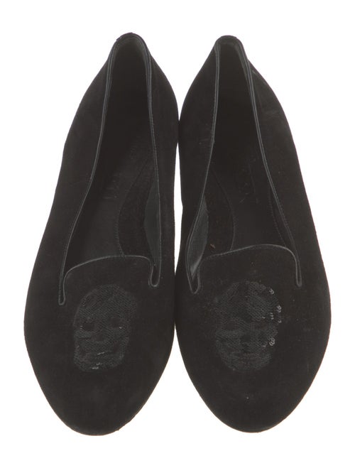 Alexander McQueen Skull Suede Loafers