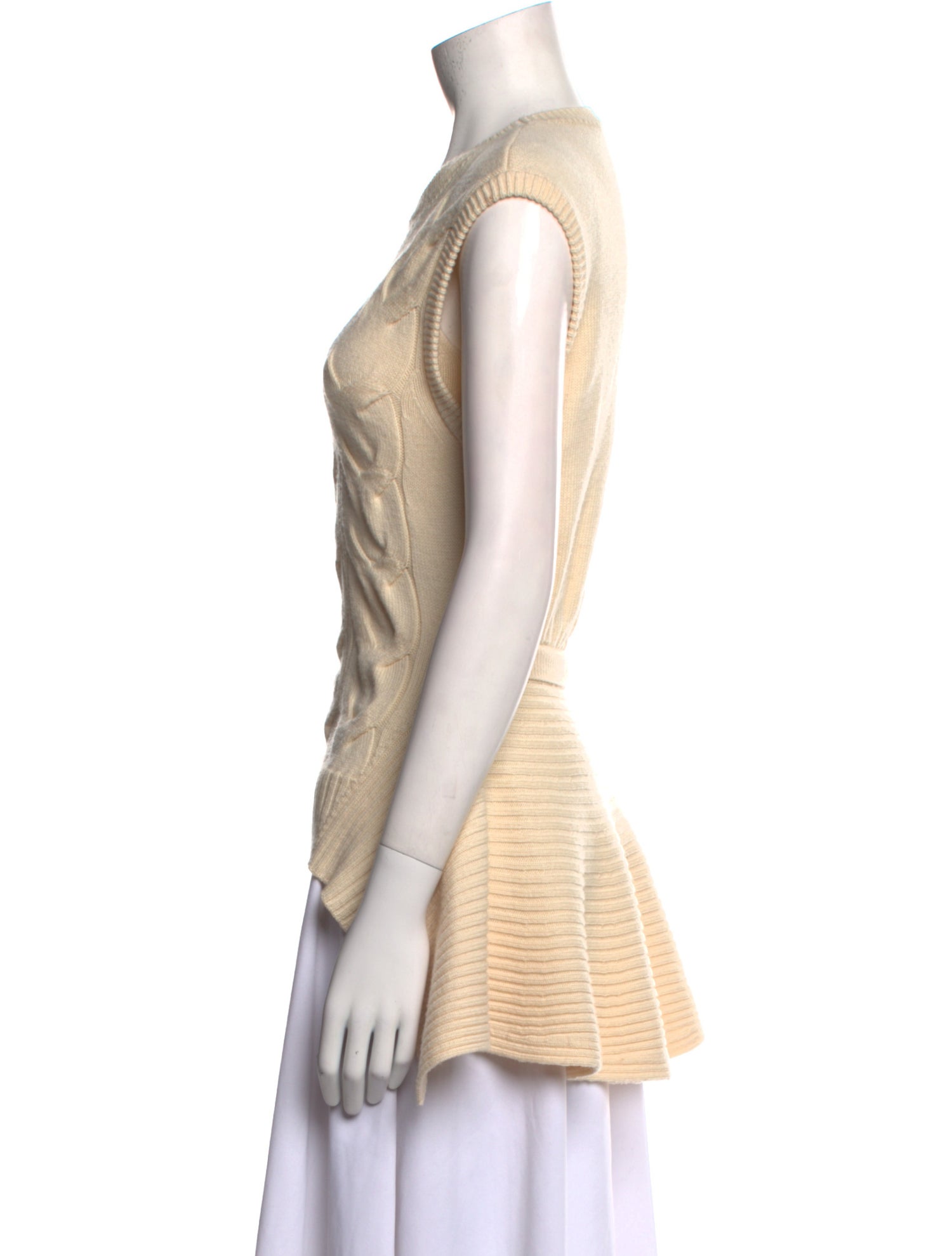 Alexander McQueen Wool Crew Neck Top