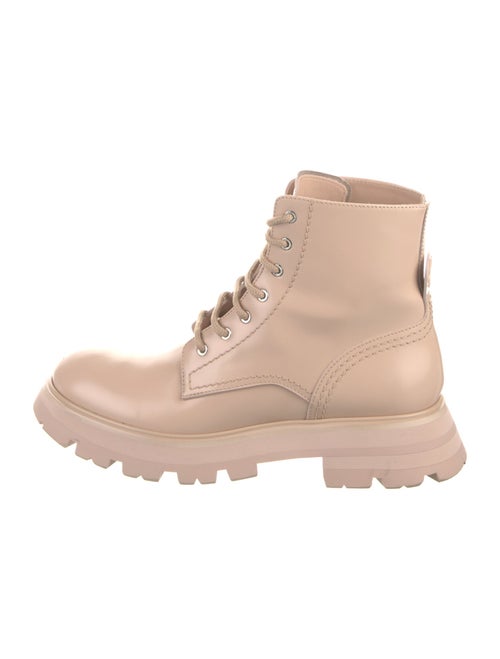 Alexander McQueen Leather Combat Boots