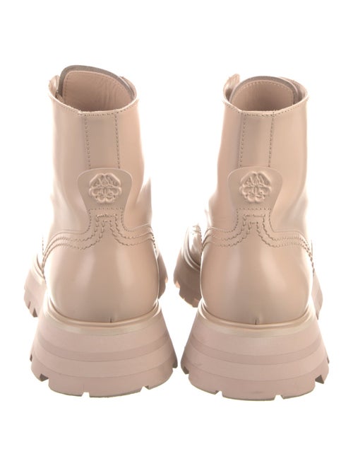Alexander McQueen Leather Combat Boots