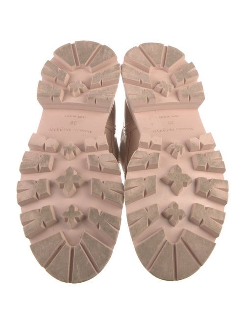 Alexander McQueen Leather Combat Boots