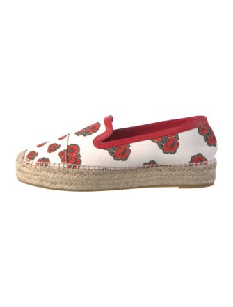 Alexander McQueen Canvas Floral Print Espadrilles