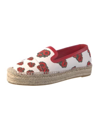 Alexander McQueen Canvas Floral Print Espadrilles