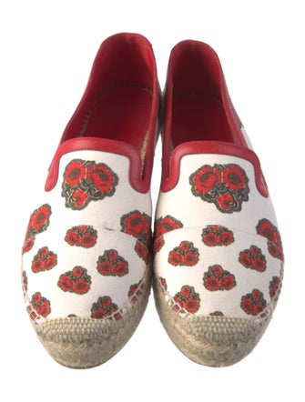 Alexander McQueen Canvas Floral Print Espadrilles