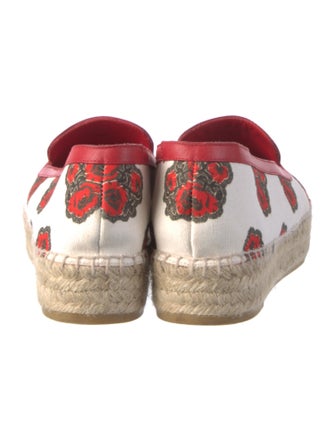 Alexander McQueen Canvas Floral Print Espadrilles