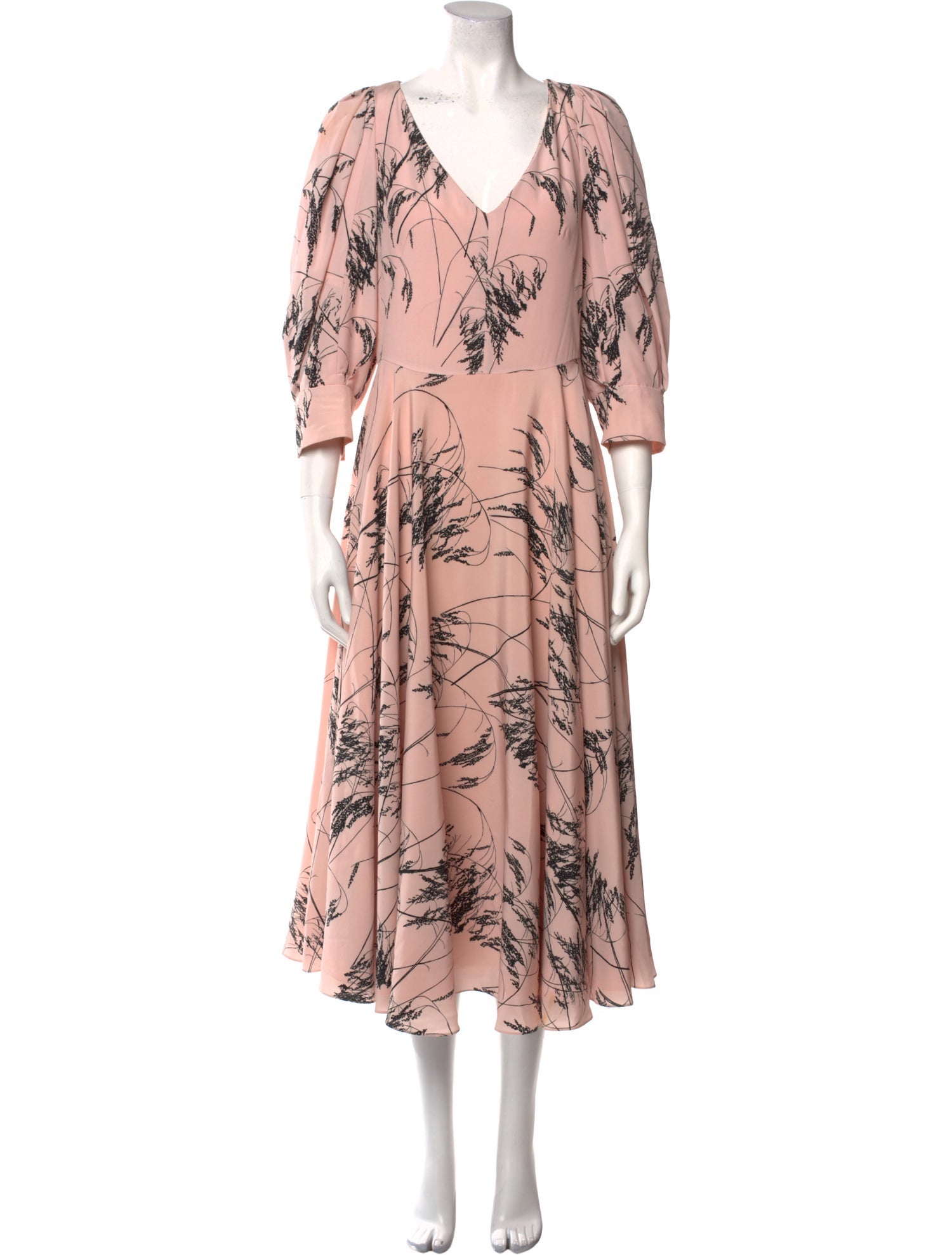 Alexander McQueen Silk Long Dress