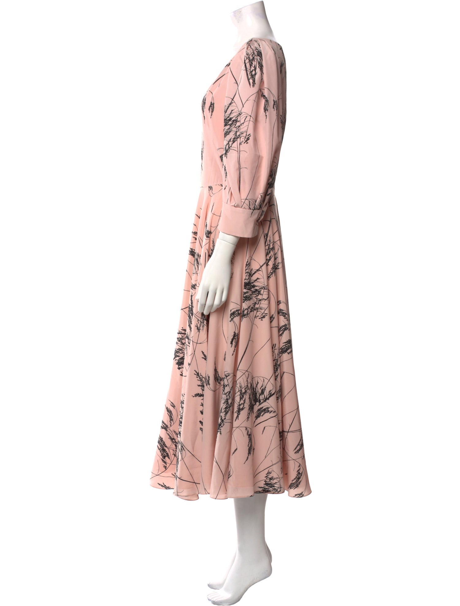 Alexander McQueen Silk Long Dress