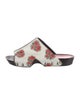 Alexander McQueen Leather Printed Slides