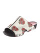 Alexander McQueen Leather Printed Slides