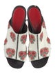 Alexander McQueen Leather Printed Slides