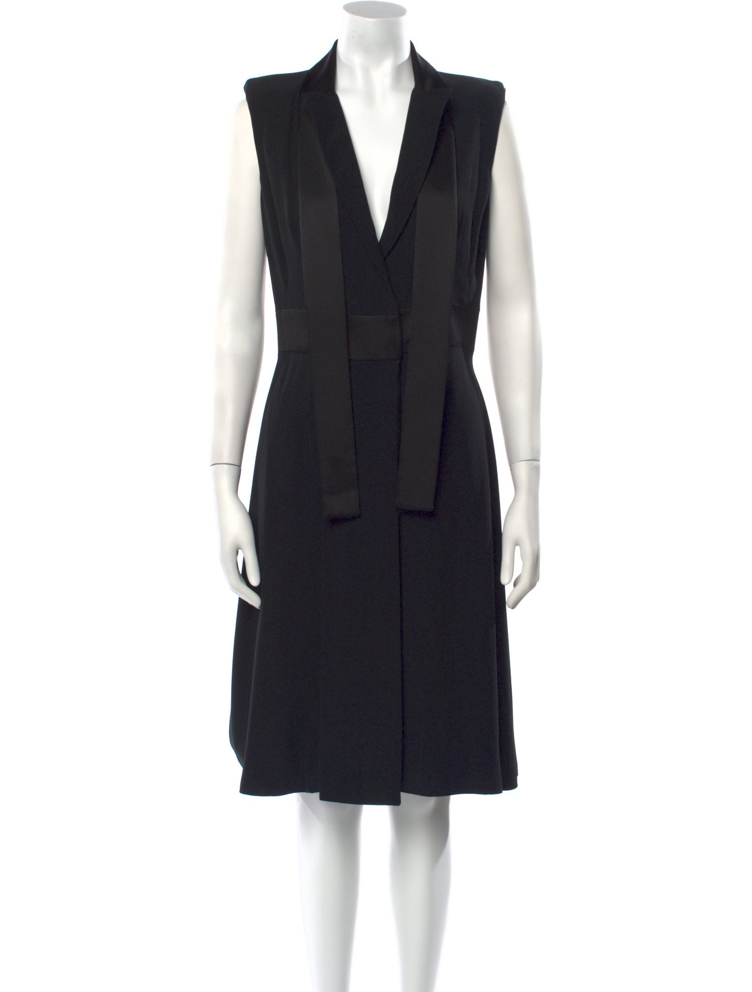 Alexander McQueen V-Neck Midi Length Dress