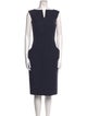 Alexander McQueen Wool Midi Length Dress