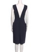Alexander McQueen Wool Midi Length Dress