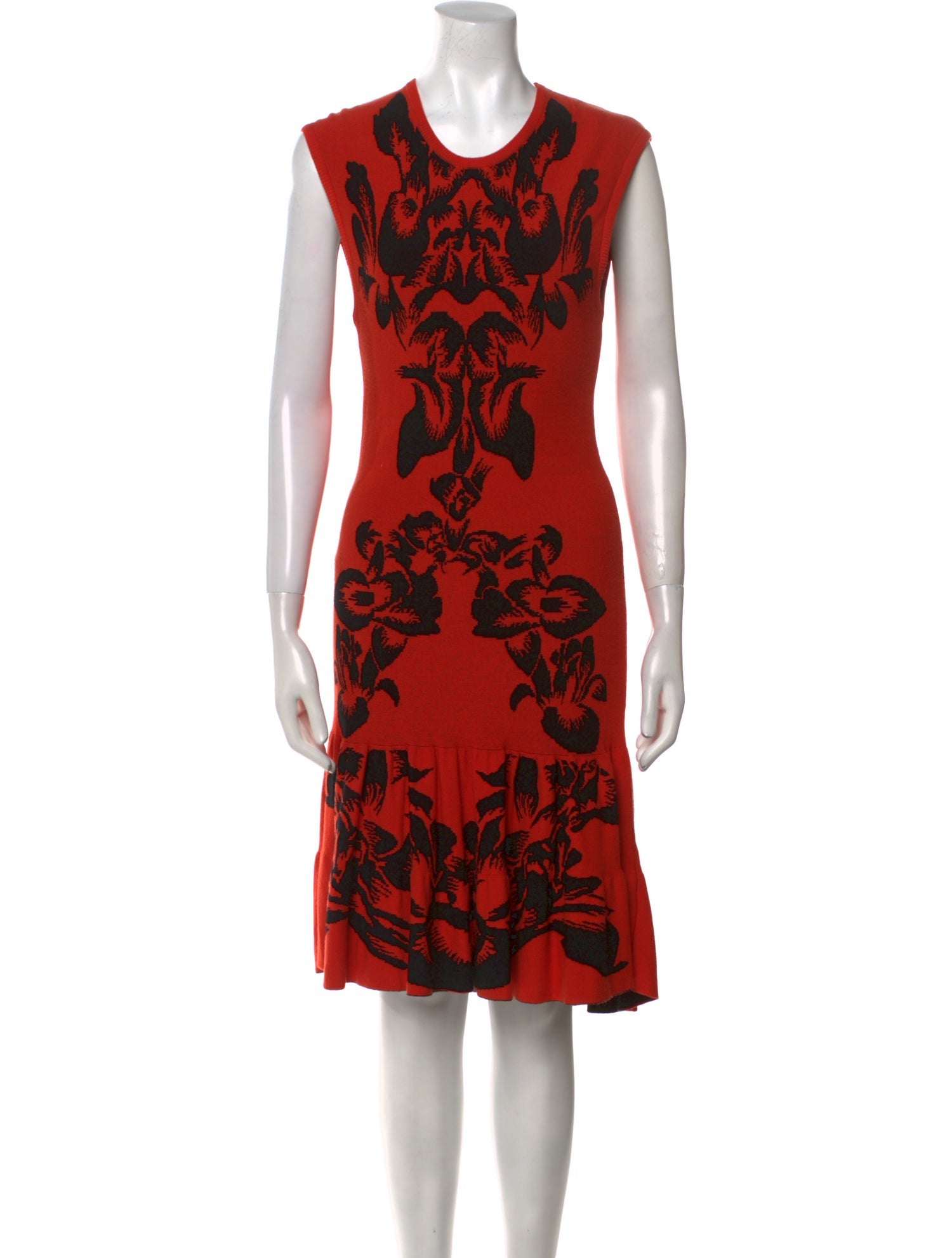 McQ Alexander McQueen Printed Midi Length Dress