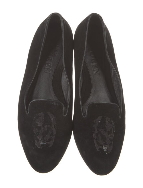 Alexander McQueen Skull Suede Loafers