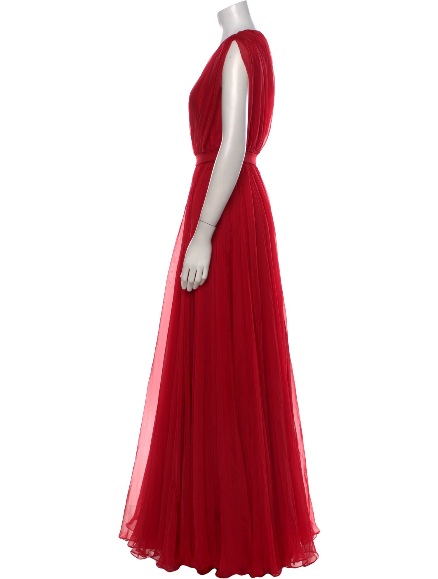 Alexander McQueen Silk Long Dress