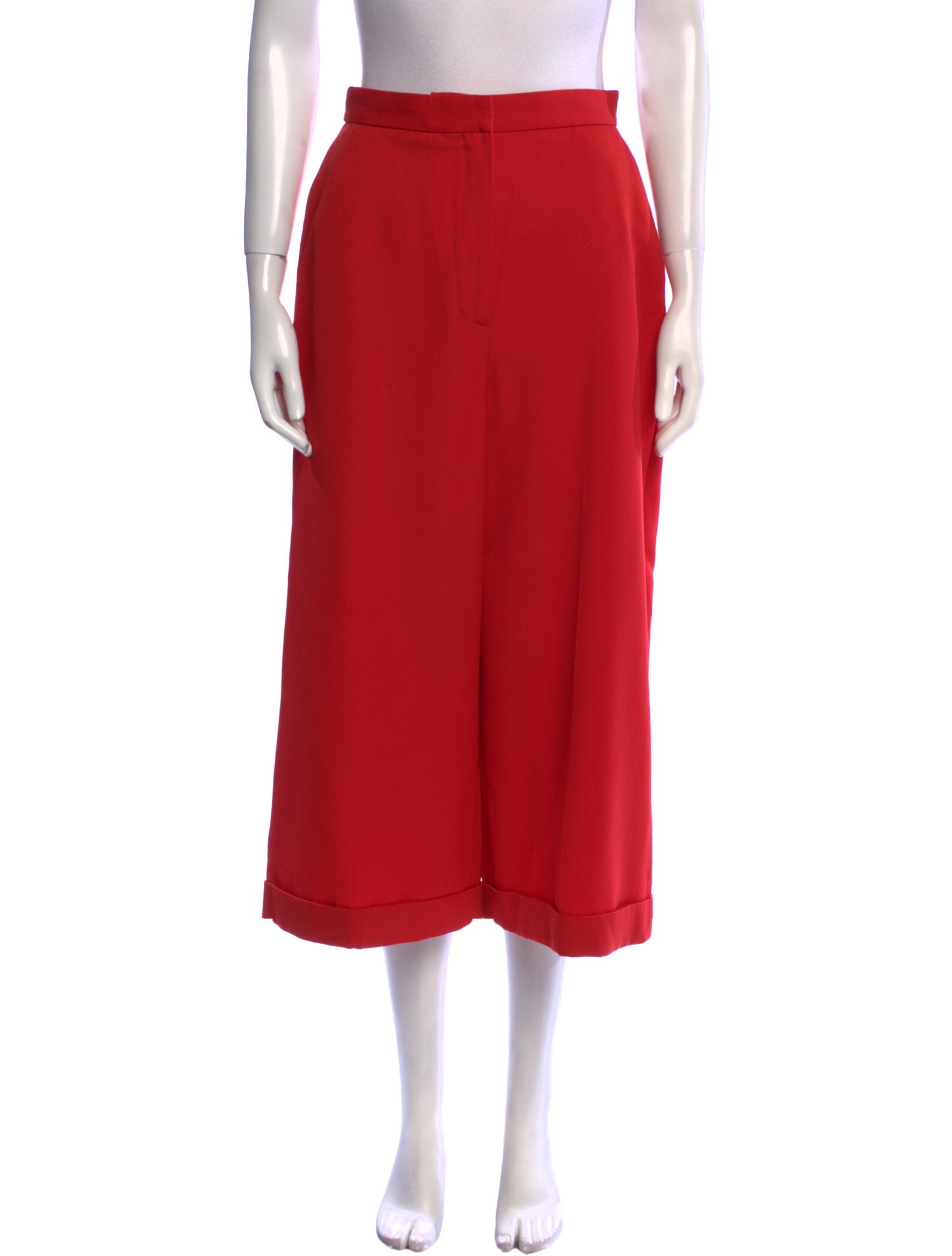 Alexander McQueen Wool Wide Leg Pants