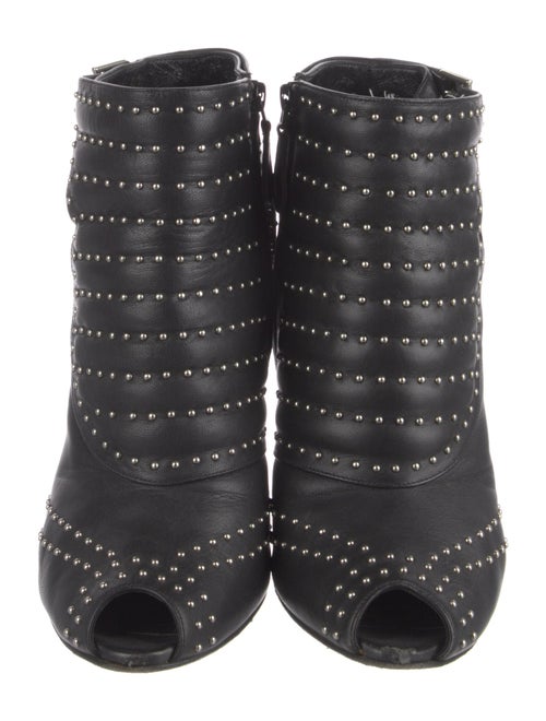 Alexander McQueen Leather Printed Lace-Up Boots