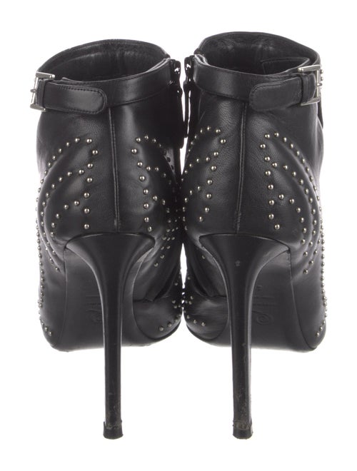 Alexander McQueen Leather Printed Lace-Up Boots
