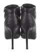 Alexander McQueen Leather Printed Lace-Up Boots