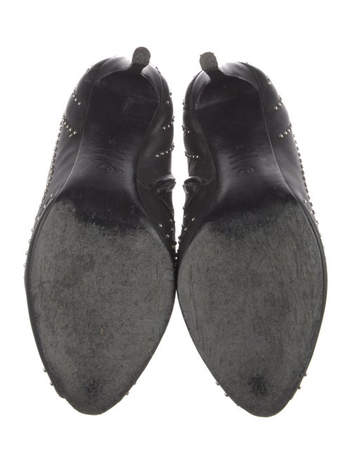 Alexander McQueen Leather Printed Lace-Up Boots