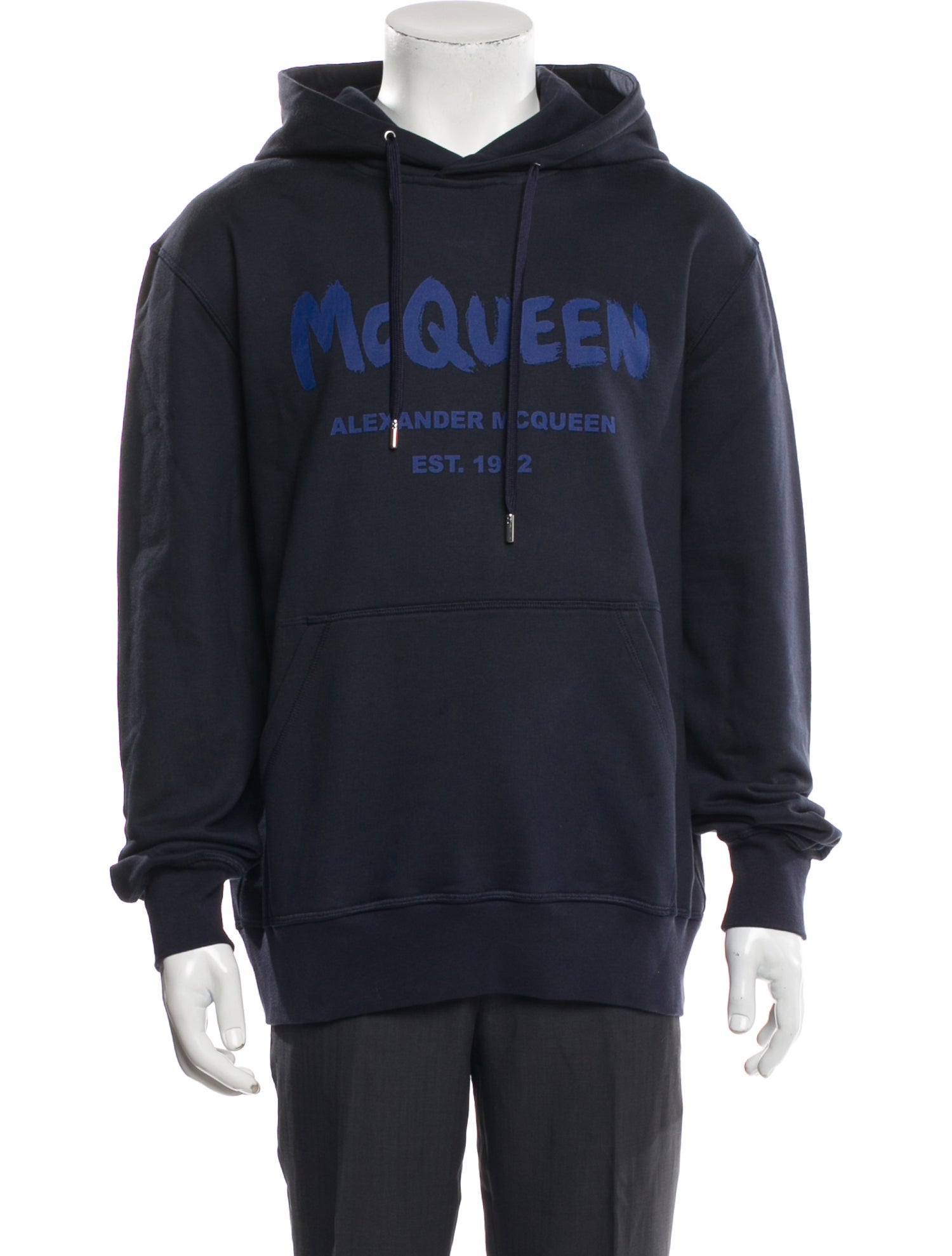 Alexander McQueen Graphic Print Crew Neck Hoodie