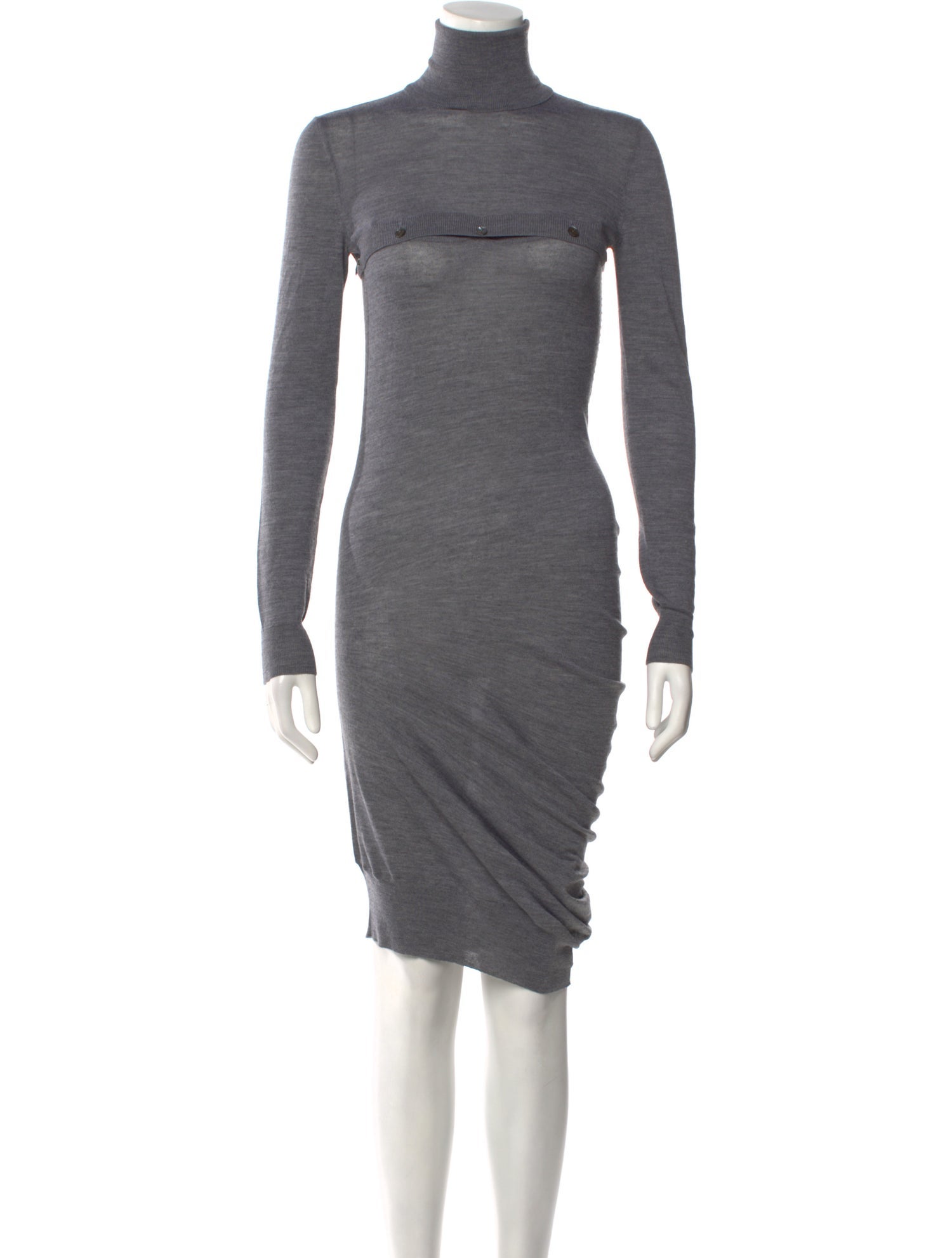 Alexander McQueen Wool Knee-Length Dress