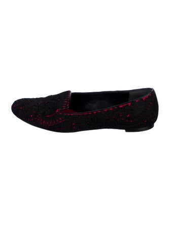 Alexander McQueen Lace Patterned Loafers