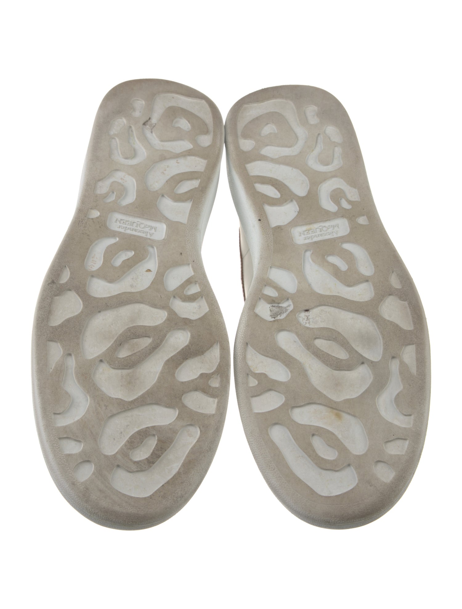 Alexander McQueen Leather Mesh Accents Chunky Sneakers