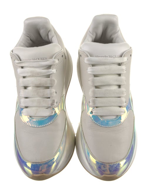 Alexander McQueen Leather Printed Chunky Sneakers
