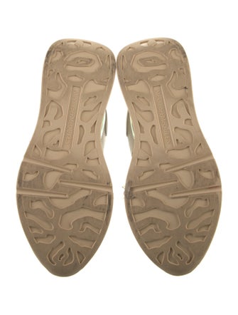 Alexander McQueen Leather Printed Chunky Sneakers