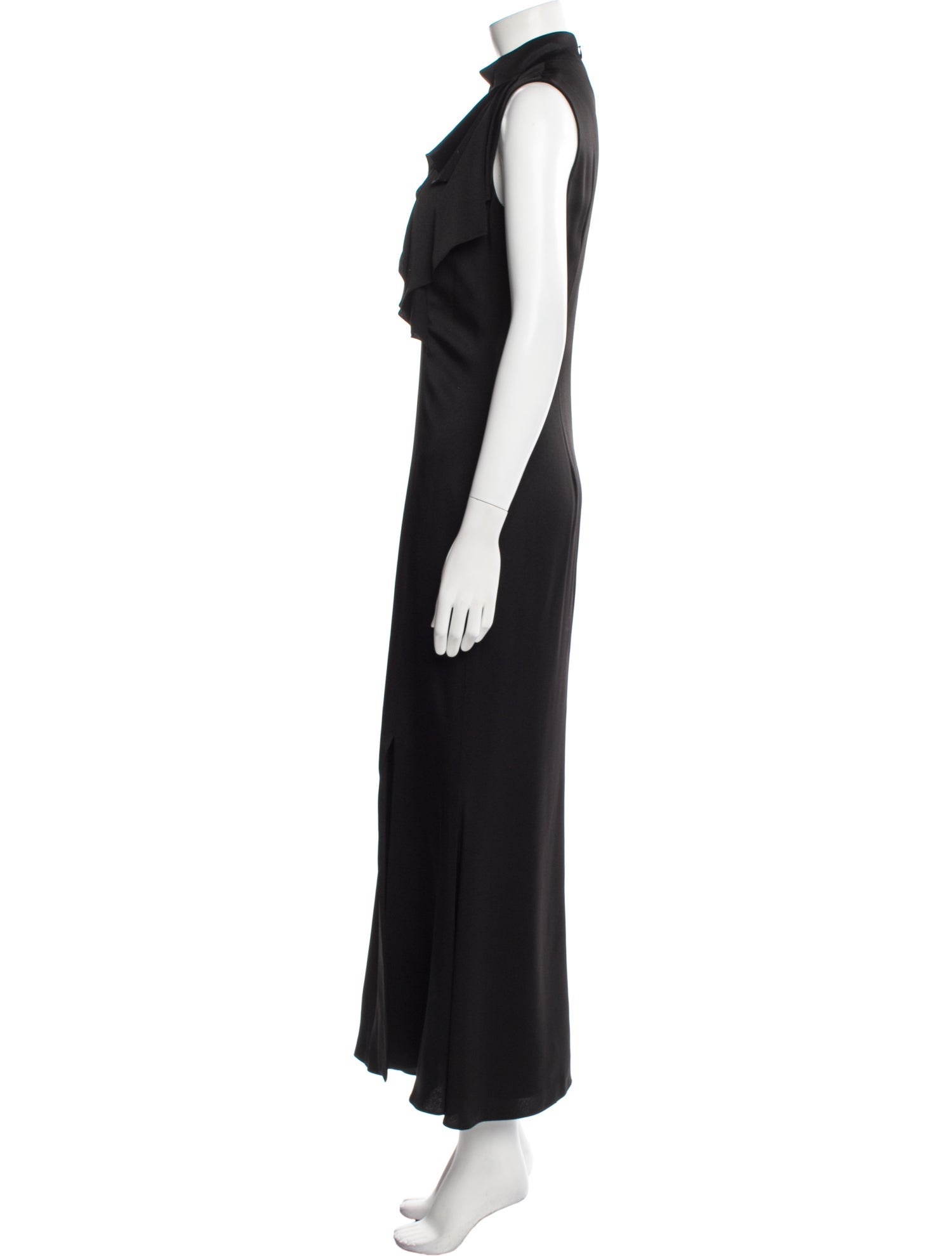Alexander McQueen Mock Neck Long Dress