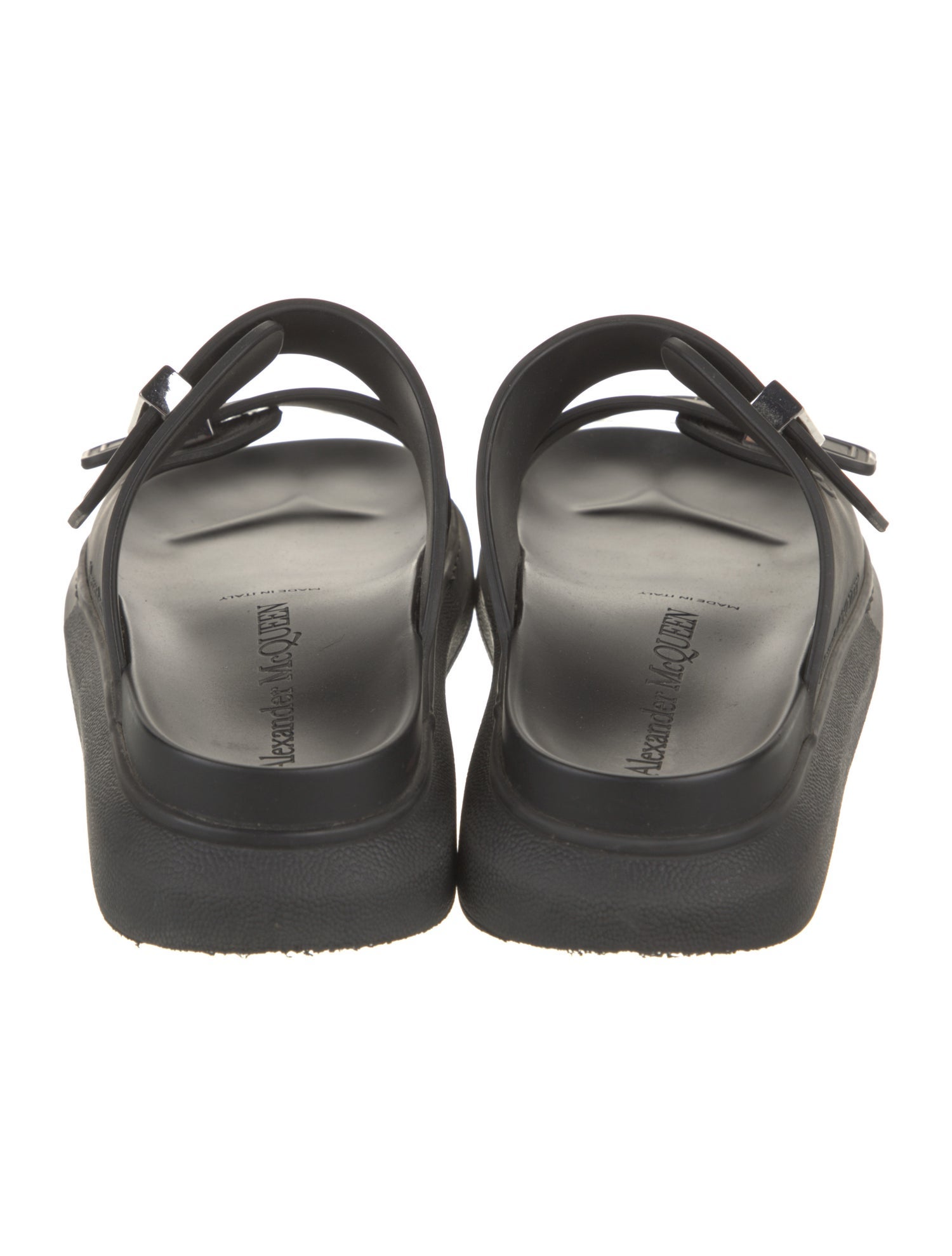 Alexander McQueen Rubber Slingback Sandals