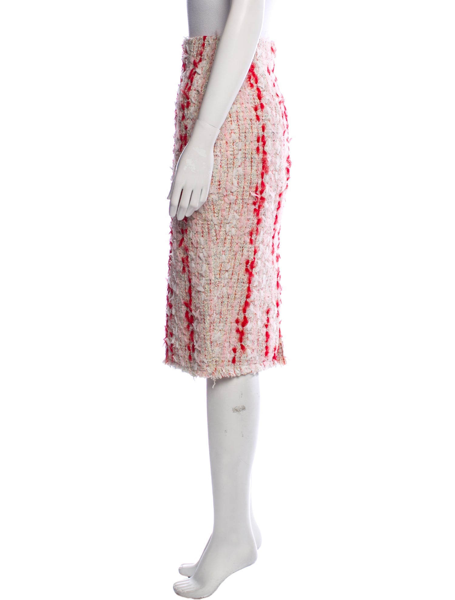 Alexander McQueen Tweed Pattern Knee-Length Skirt